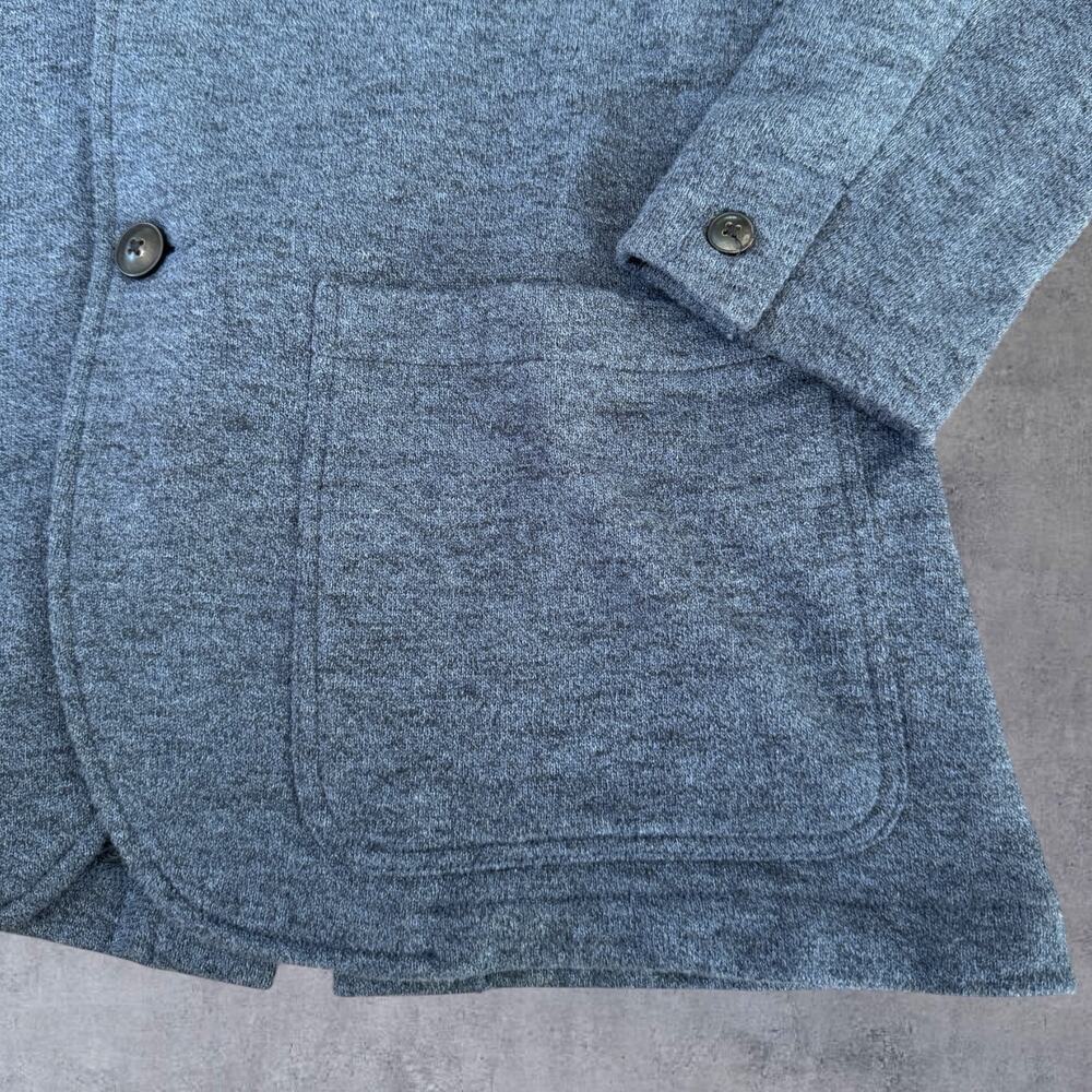 Faherty Reserve The Inlet Blazer Men’s Med Navy Organic Cotton Knit Sport Coat - Picture 6 of 16